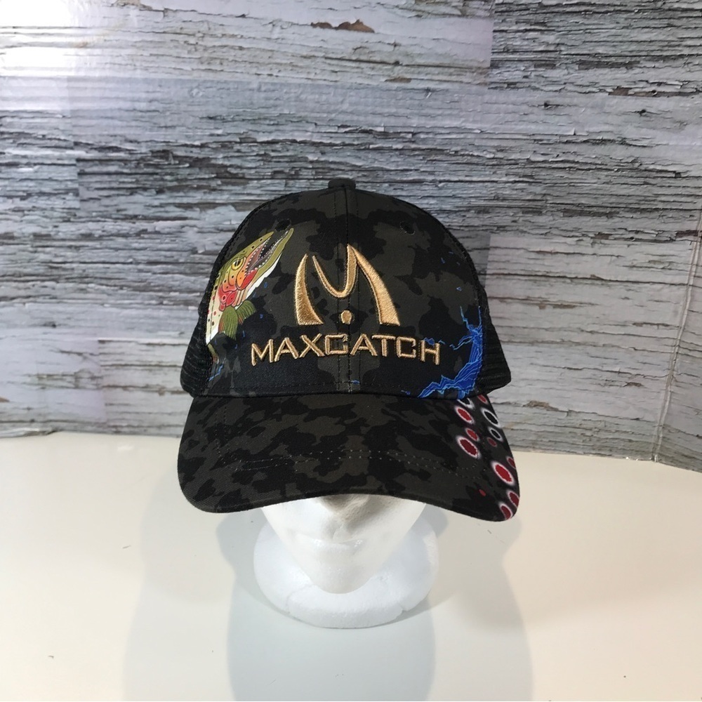 MaxCatch Fishing Snapback Camo Tucker Hat